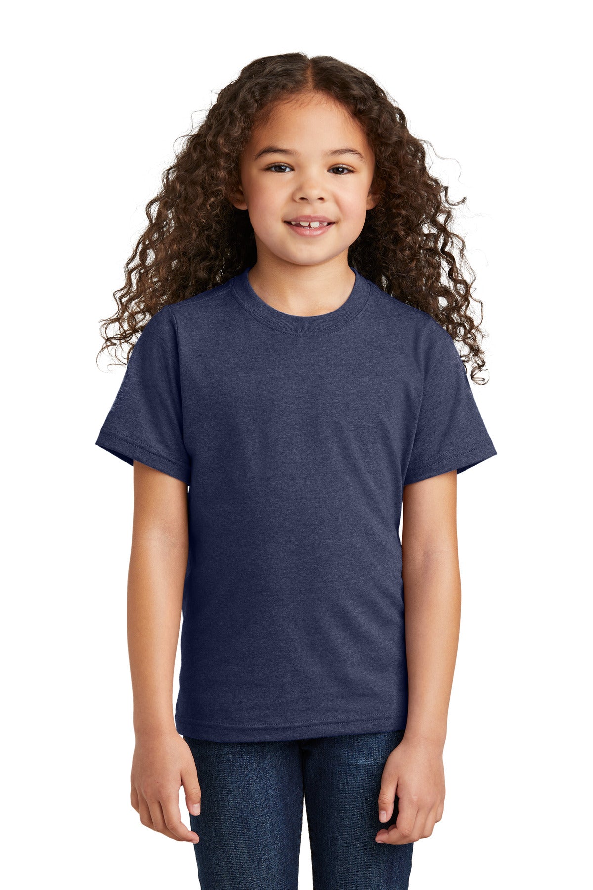 Port & Co Youth Tri-Blend Tee - Team Navy Heather