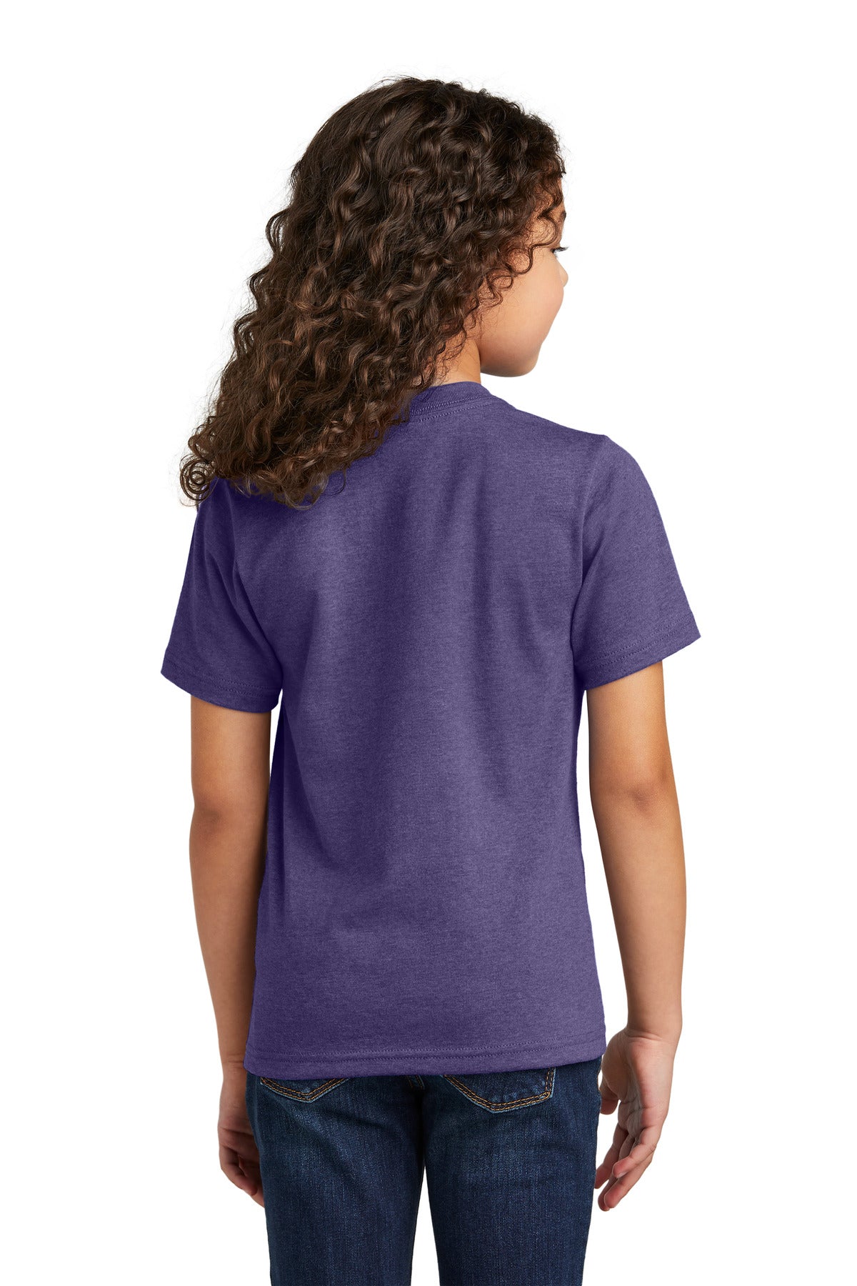 Port & Co Youth Tri-Blend Tee - Team Purple Heather