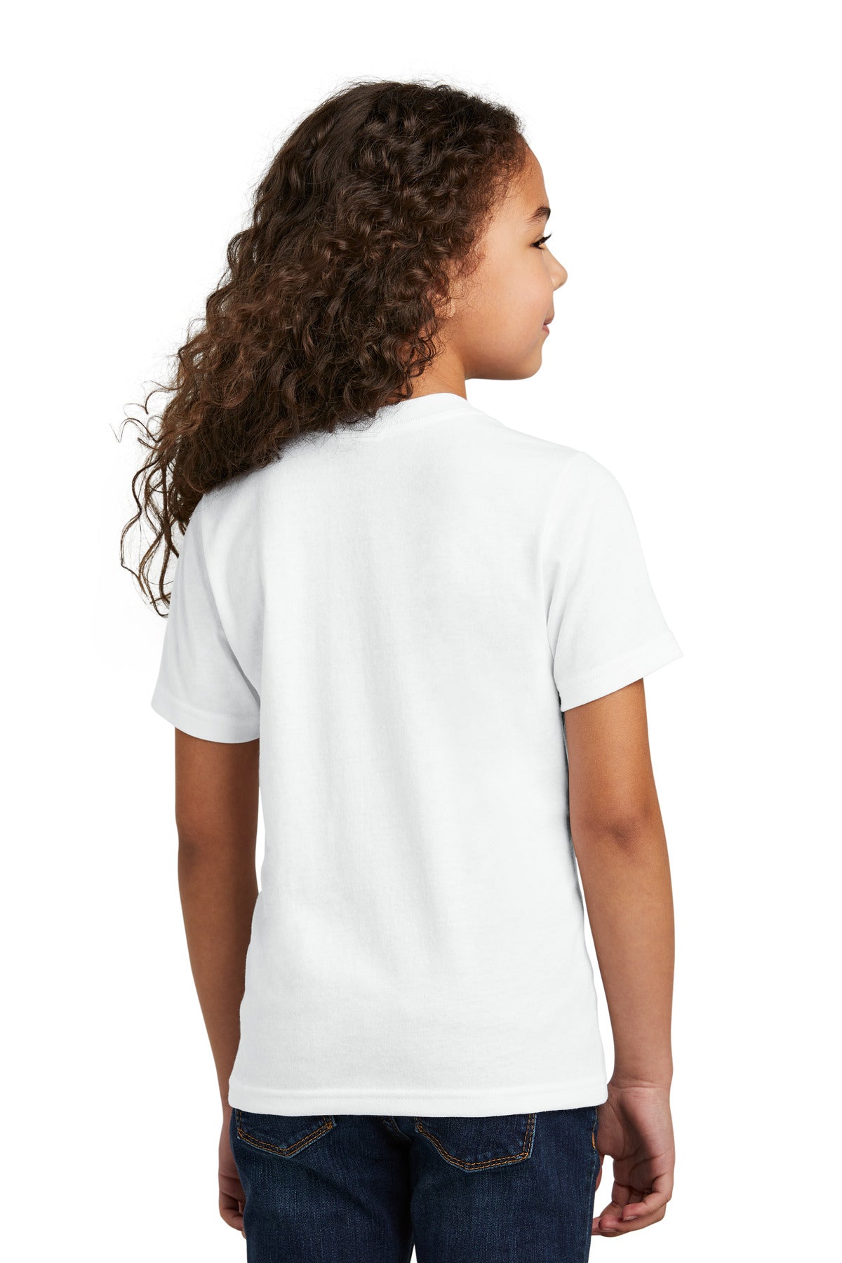Port & Co Youth Tri-Blend Tee - White