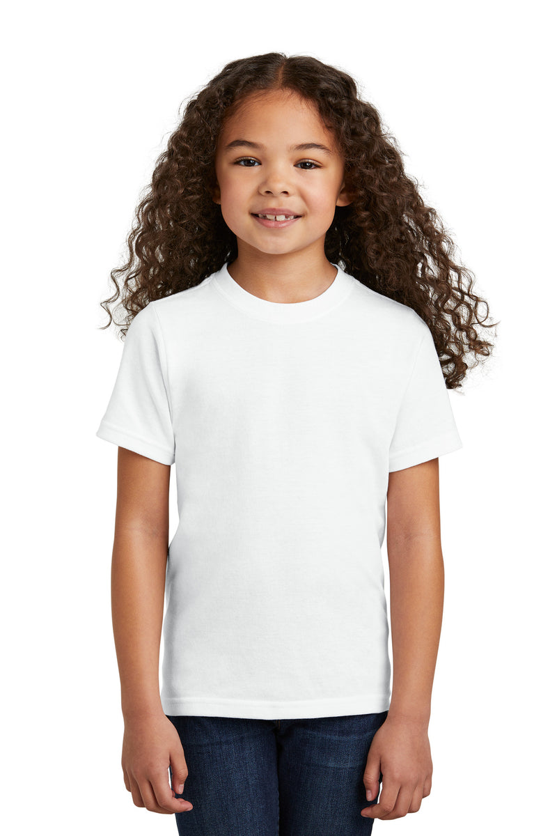 Port & Co Youth Tri-Blend Tee - White