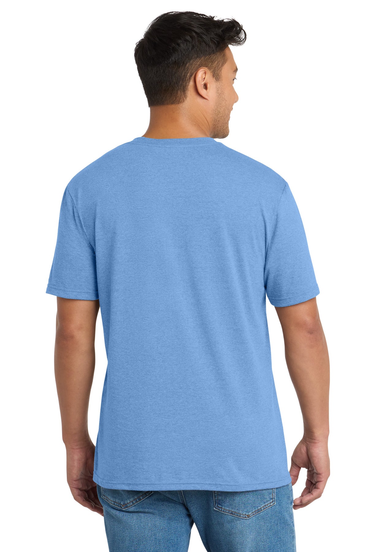 Port & Co Tri-Blend Tee - Carolina Blue Heather