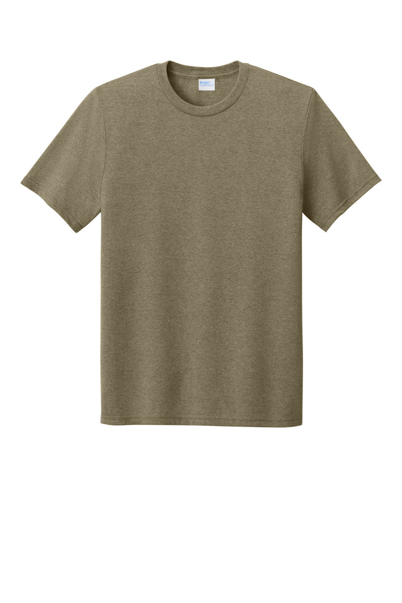 Port & Co Tri-Blend Tee - Coyote Brown Heather