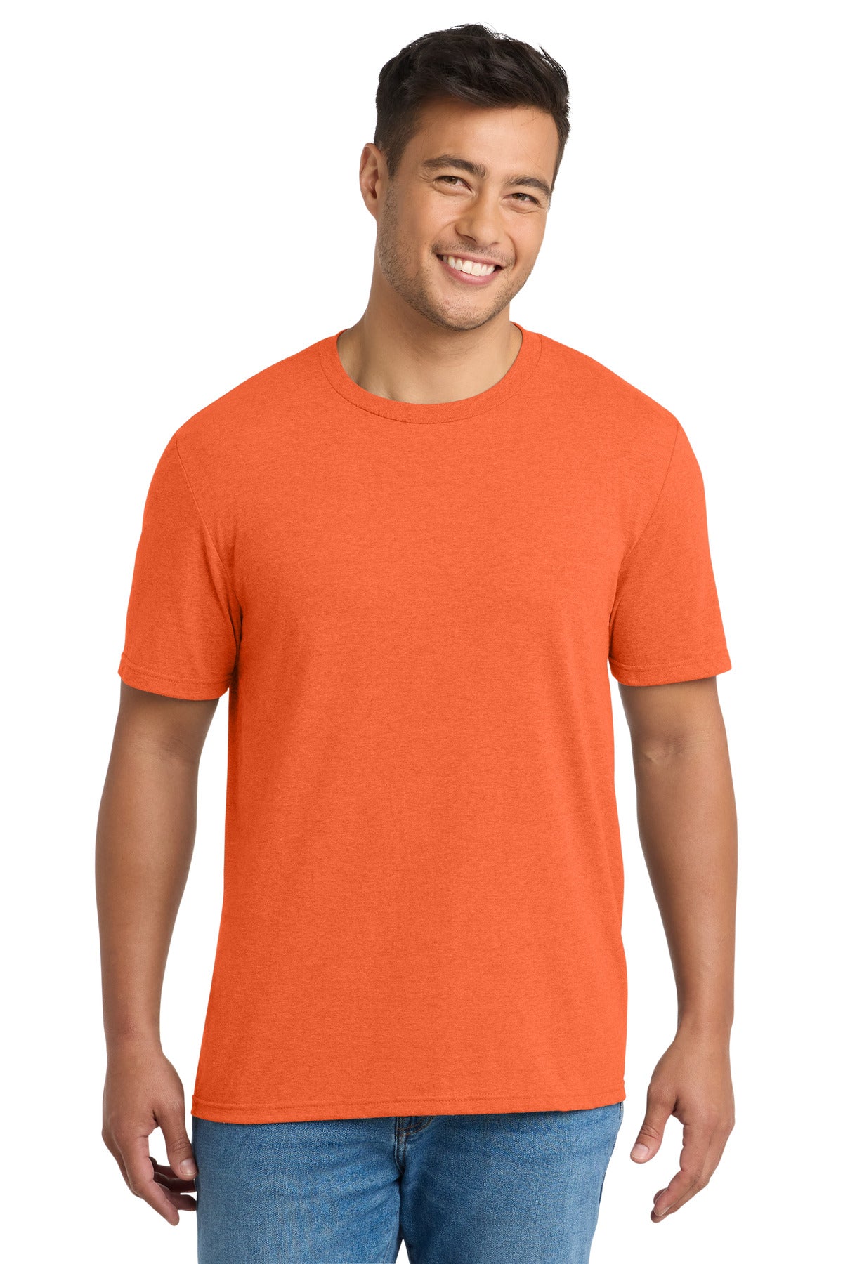 Port & Co Tri-Blend Tee - Deep Orange Heather