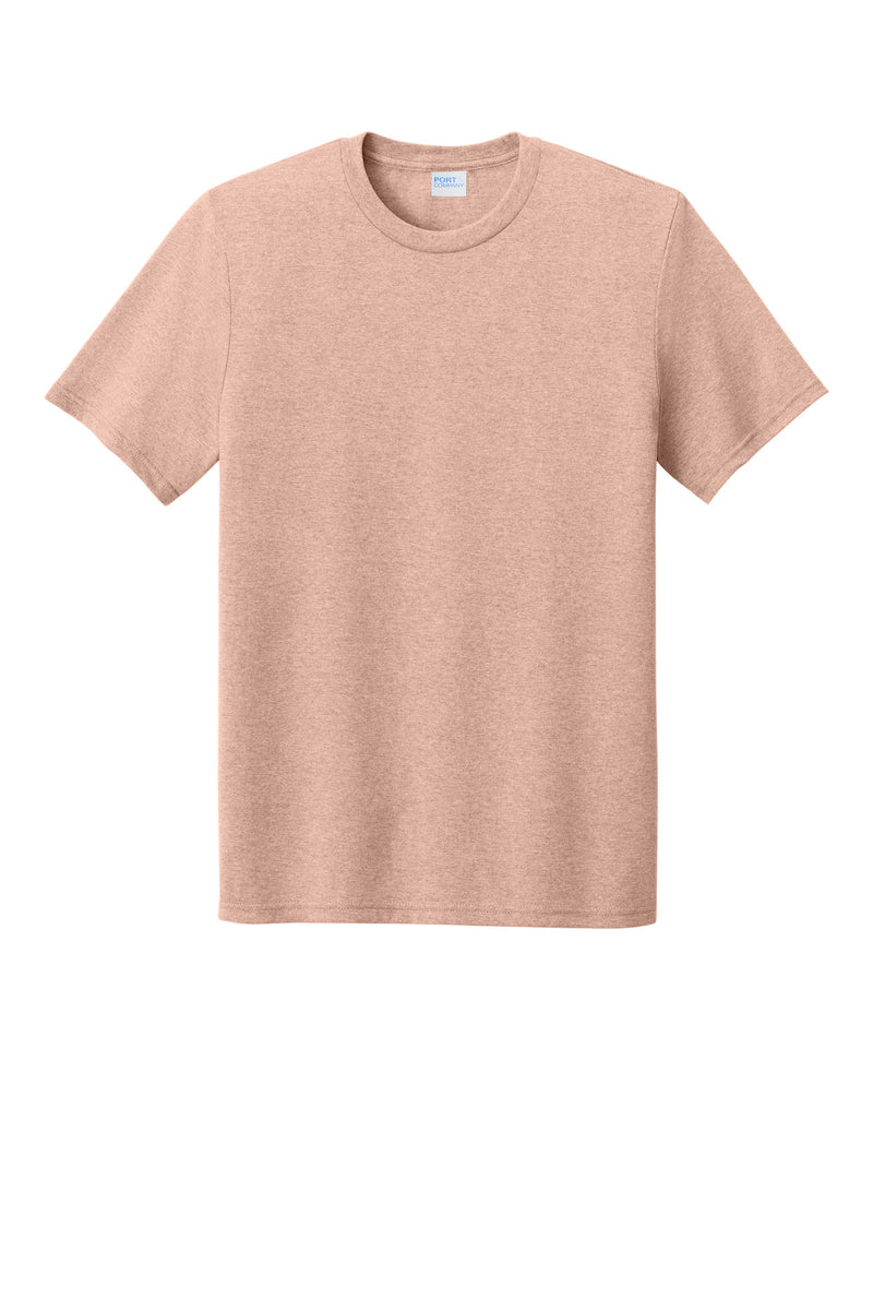 Port & Co Tri-Blend Tee - Heathered Dusty Peach