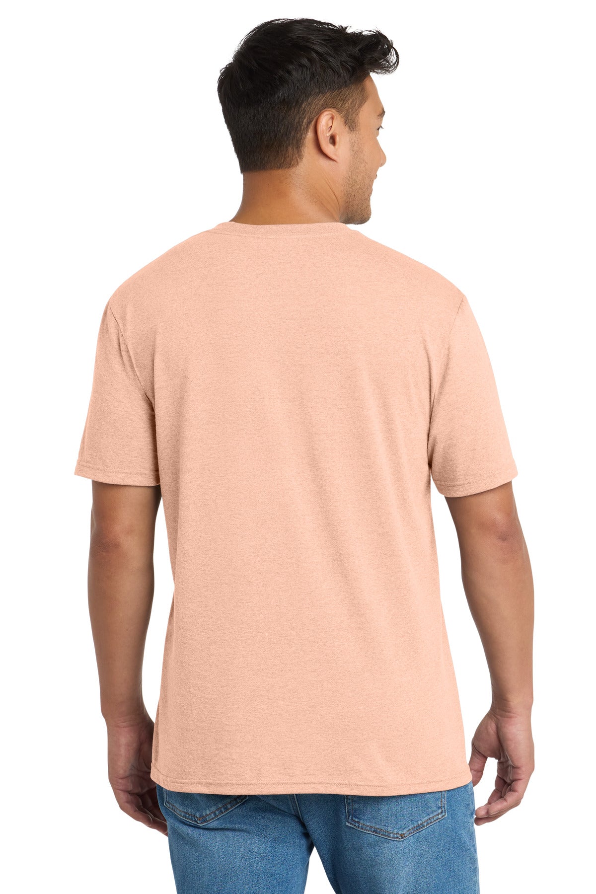 Port & Co Tri-Blend Tee - Heathered Dusty Peach