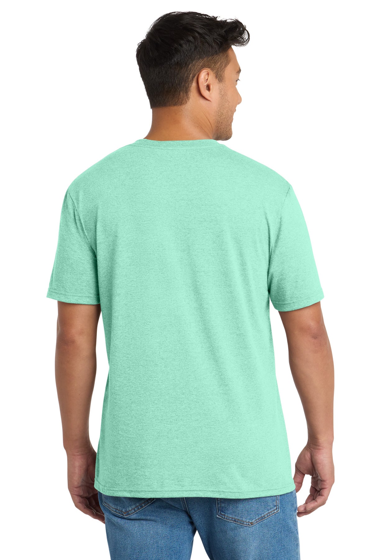 Port & Co Tri-Blend Tee - Heather Jadeite