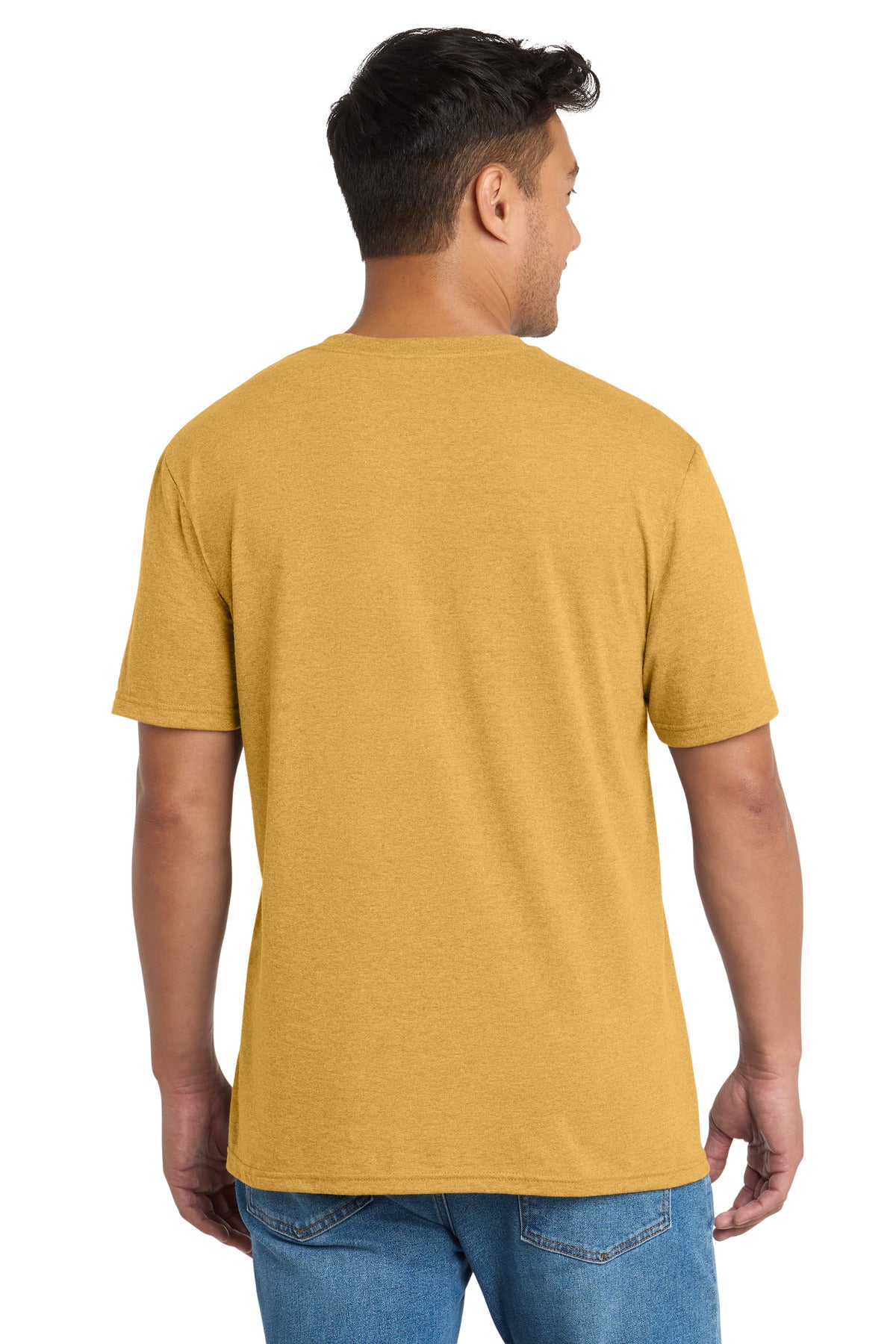 Port & Co Tri-Blend Tee - Ochre Yellow Heather