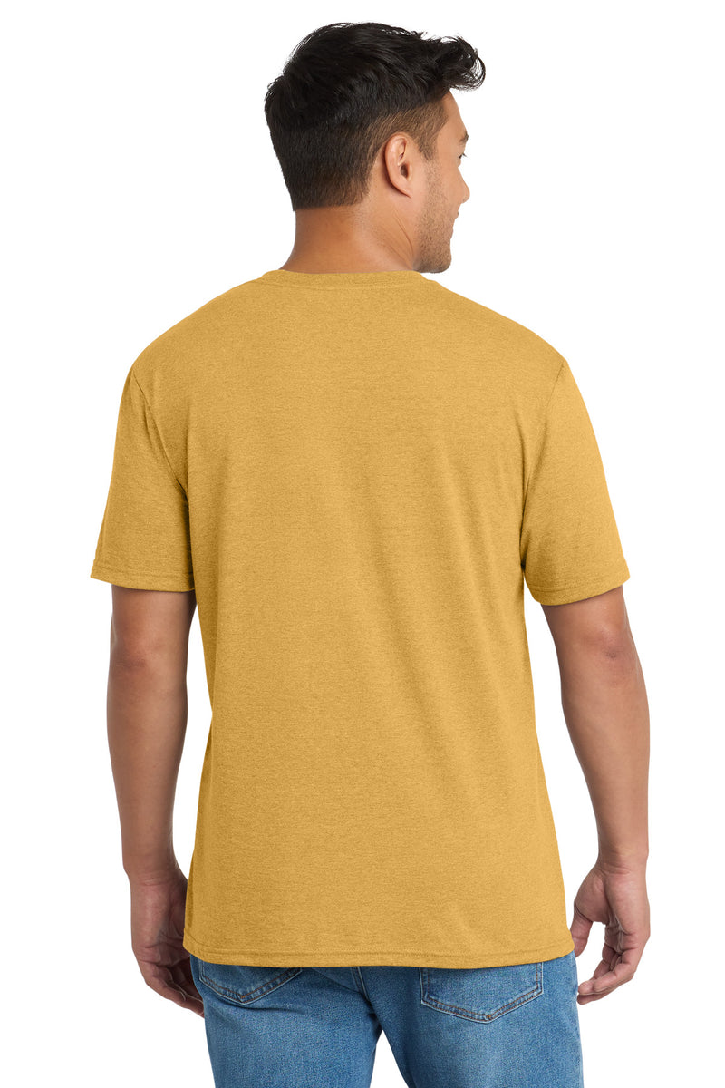 Port & Co Tri-Blend Tee - Ochre Yellow Heather