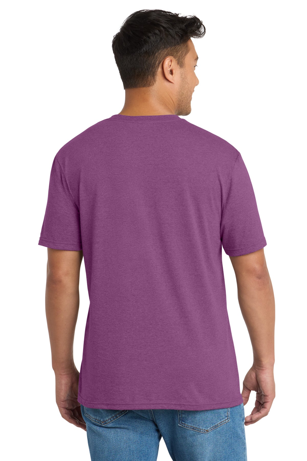 Port & Co Tri-Blend Tee - Raspberry Heather