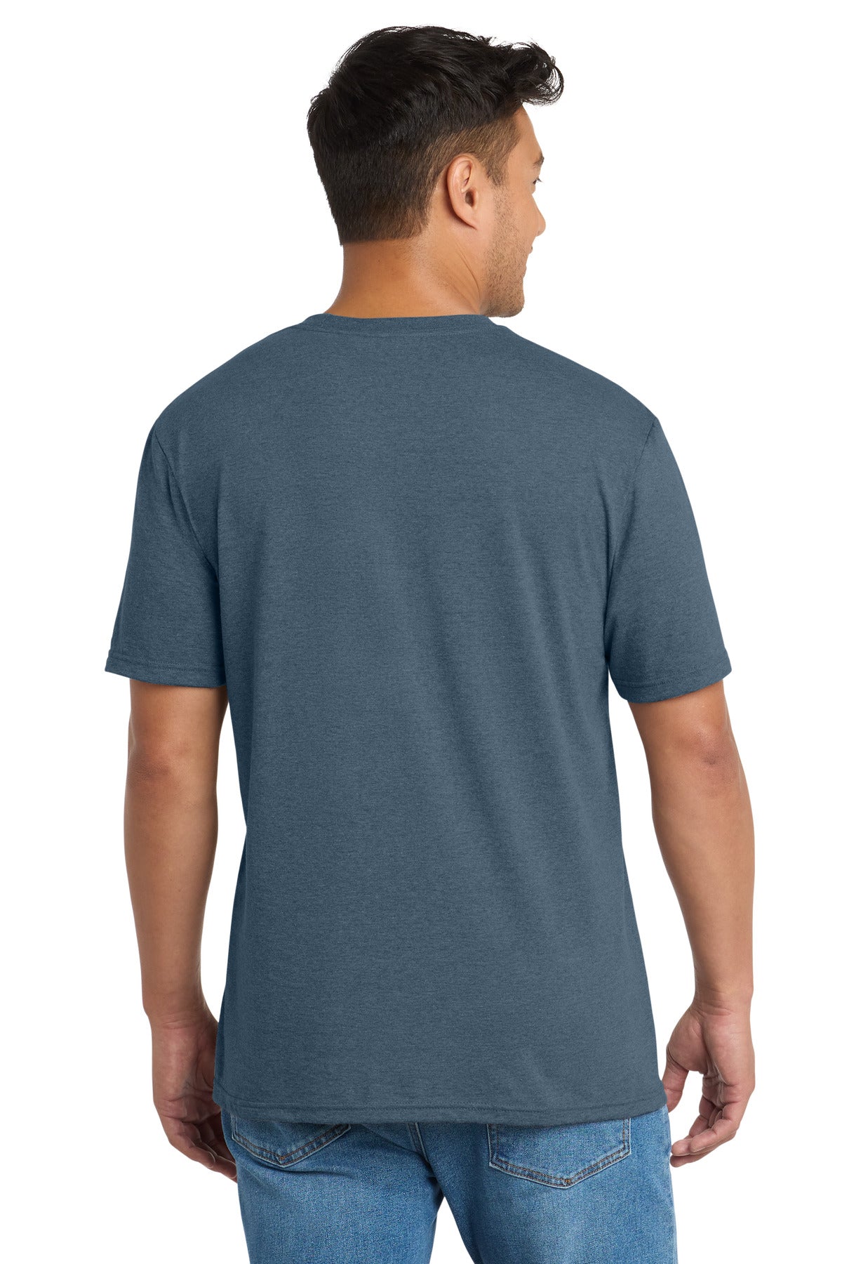 Port & Co Tri-Blend Tee - Steel Blue Heather