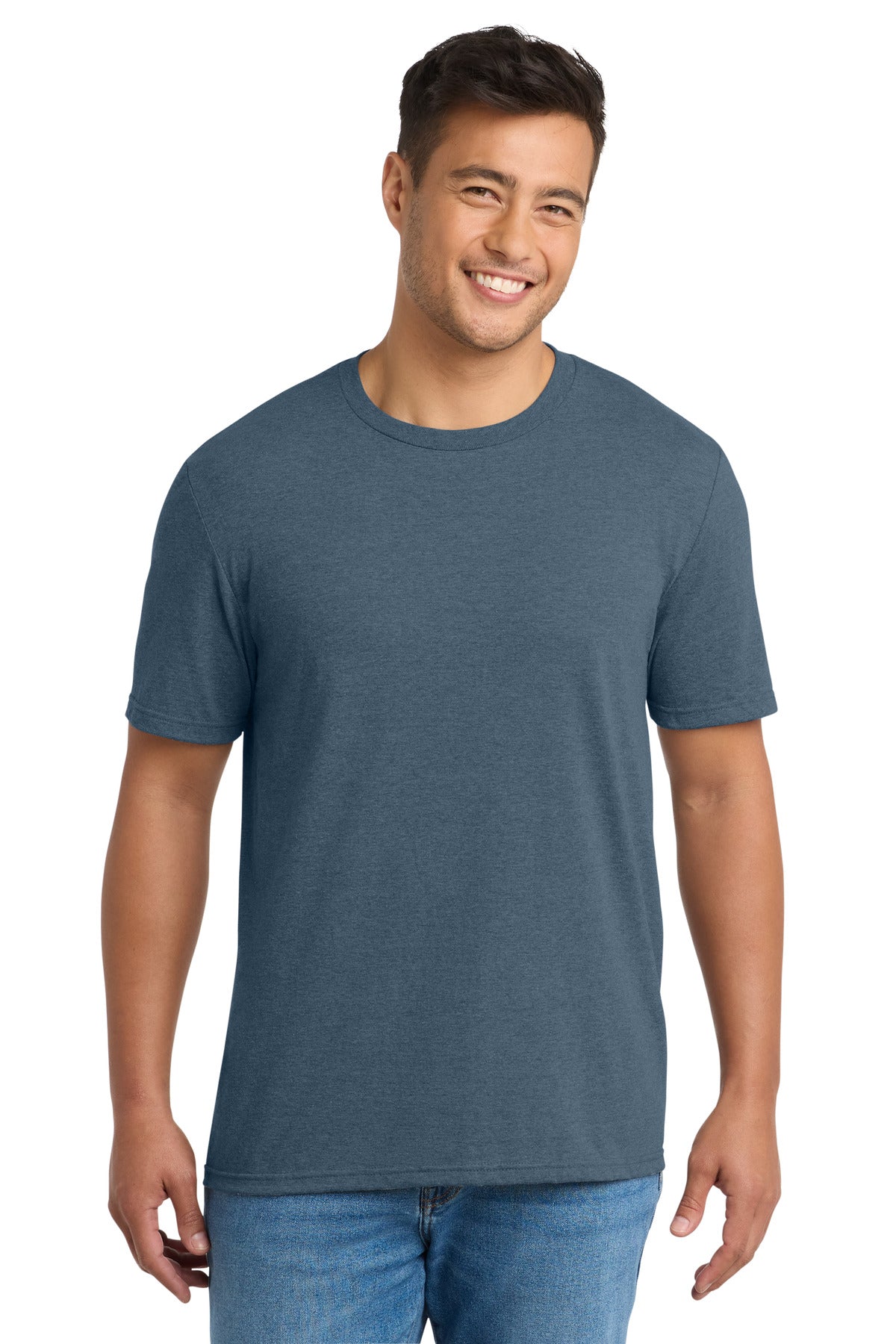 Port & Co Tri-Blend Tee - Steel Blue Heather