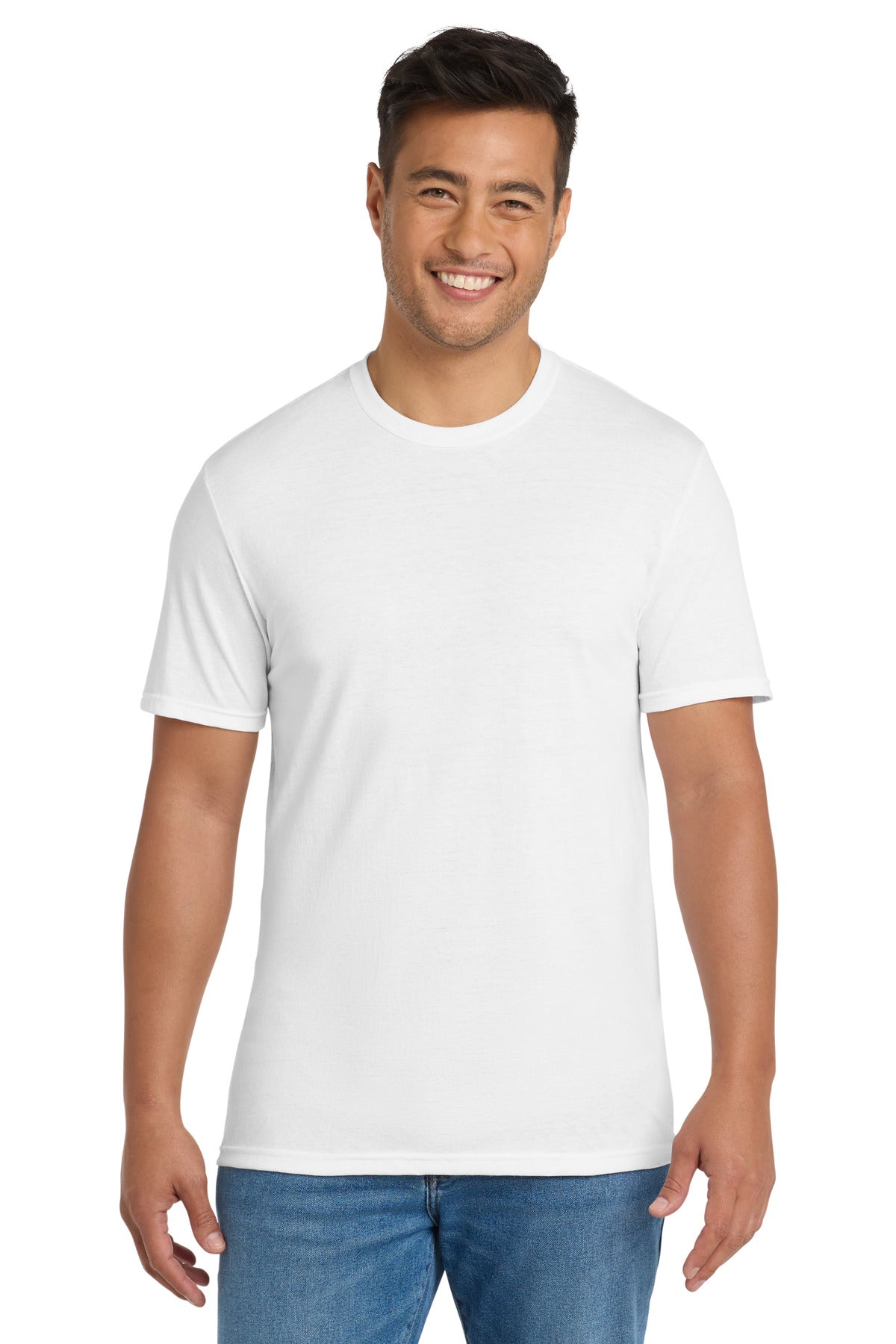 Port & Co Tri-Blend Tee - White