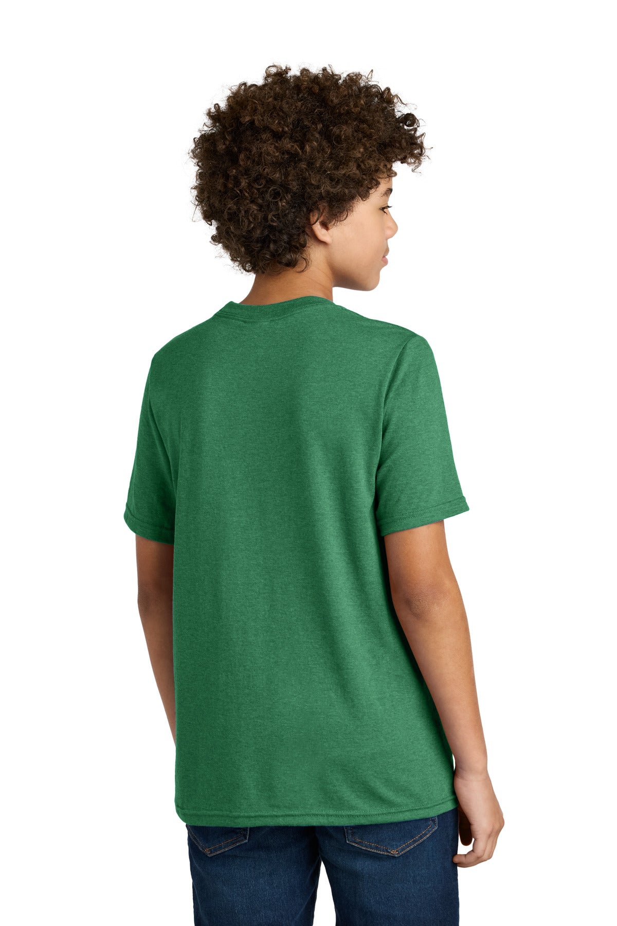 Port & Co Youth CVC Tee - Athletic Kelly Green Heather