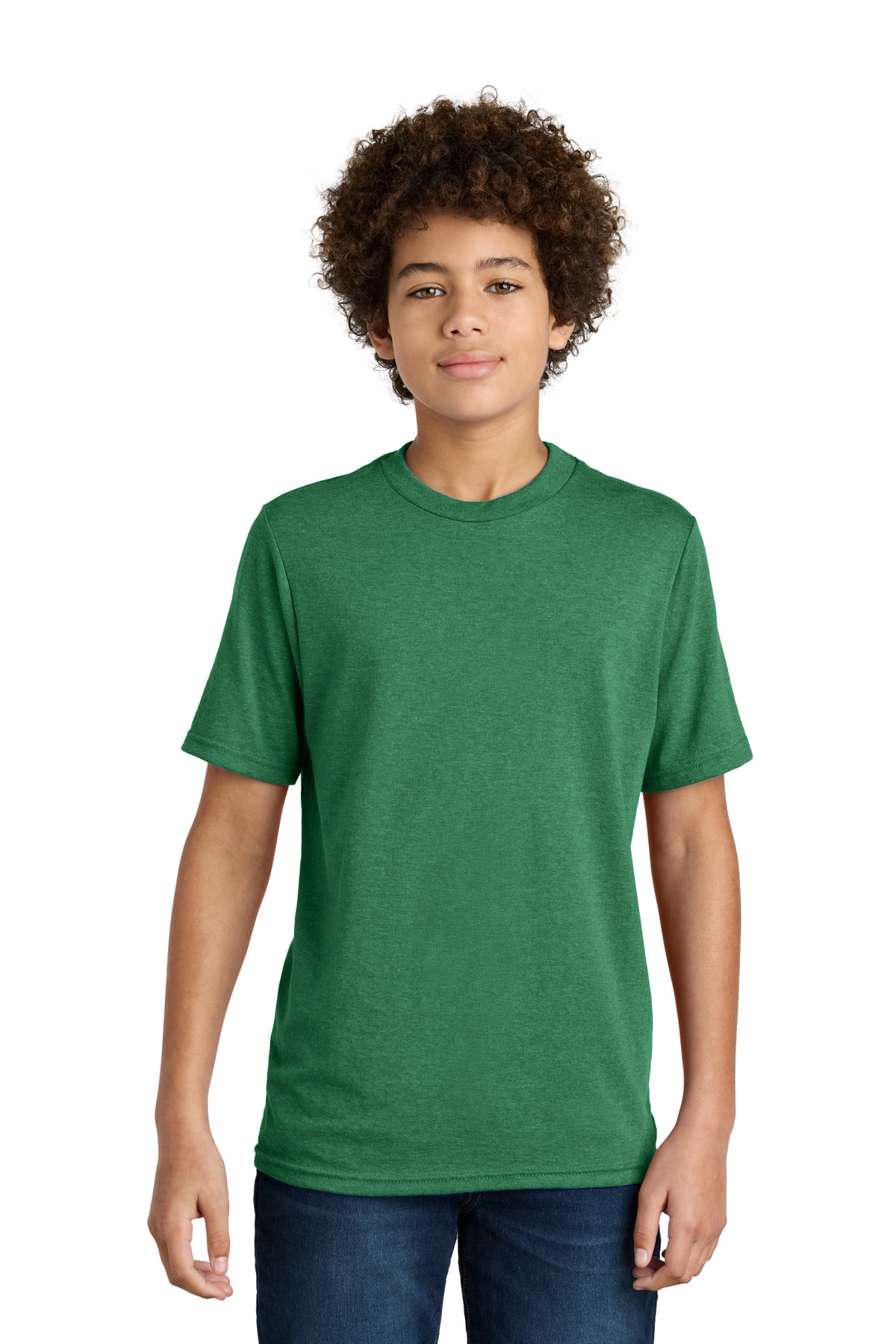 Port & Co Youth CVC Tee - Athletic Kelly Green Heather