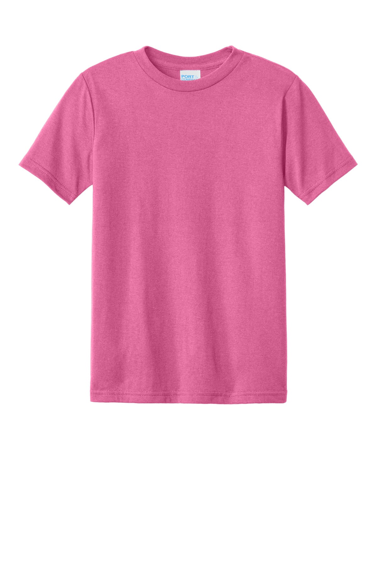 Port & Co Youth CVC Tee - Awareness Pink