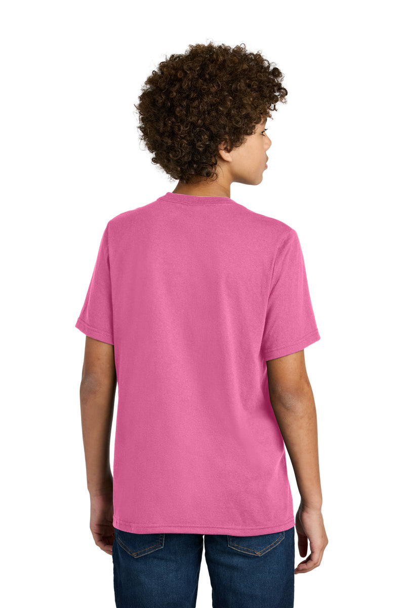 Port & Co Youth CVC Tee - Awareness Pink