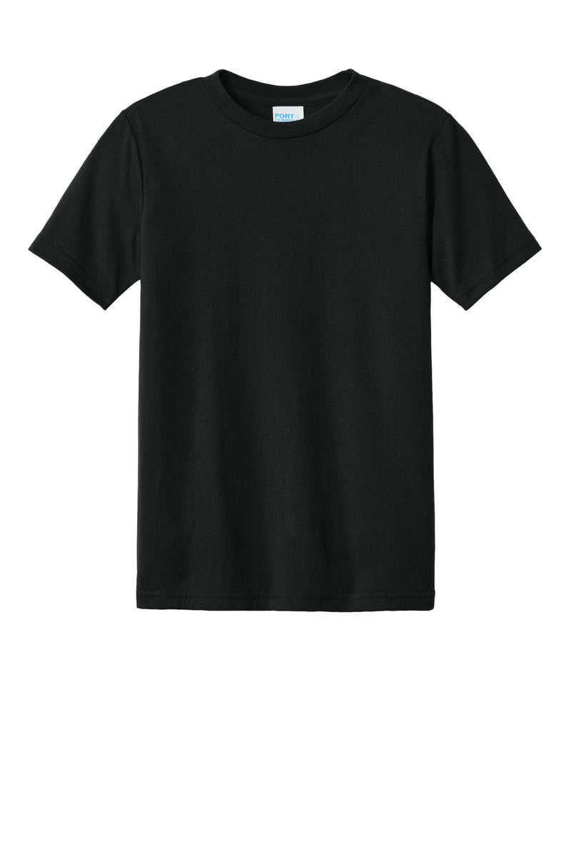 Port & Co Youth CVC Tee - Black
