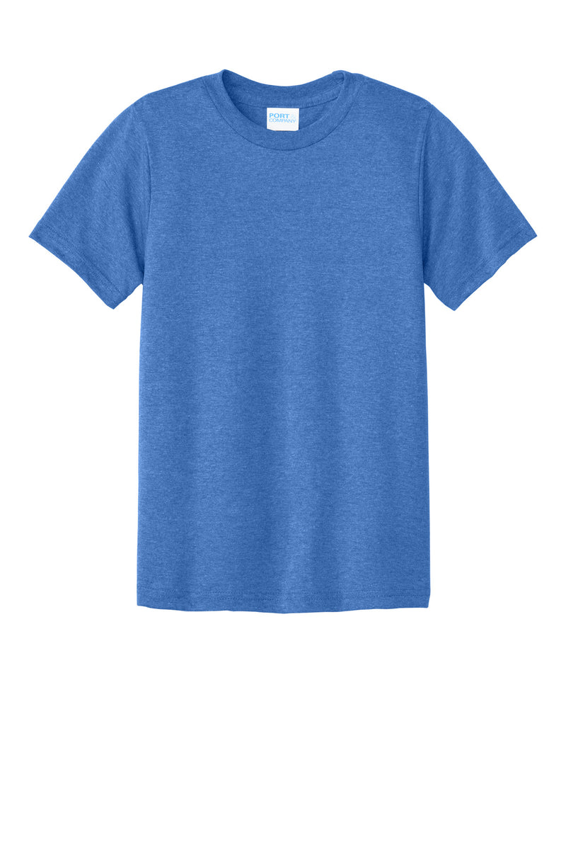 Port & Co Youth CVC Tee - Heather Royal