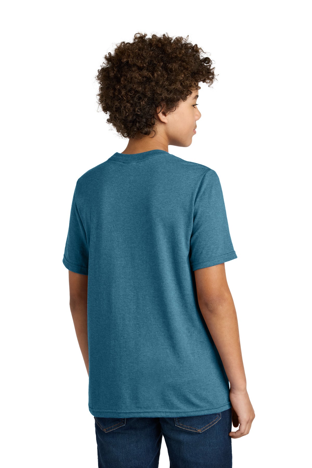 Port & Co Youth CVC Tee - Mountain Blue Heather