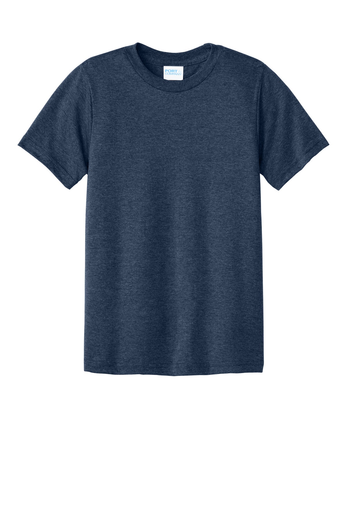 Port & Co Youth CVC Tee - Team Navy Heather