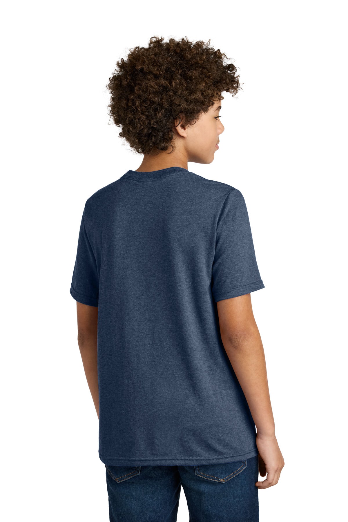 Port & Co Youth CVC Tee - Team Navy Heather