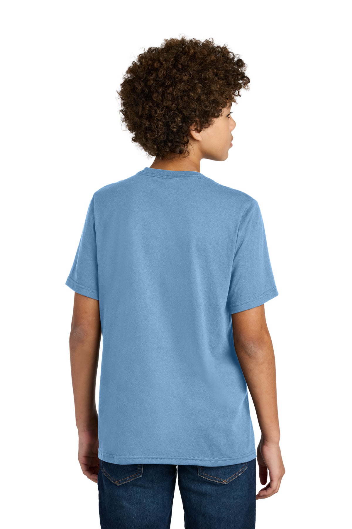 Port & Co Youth CVC Tee - Tundra Blue