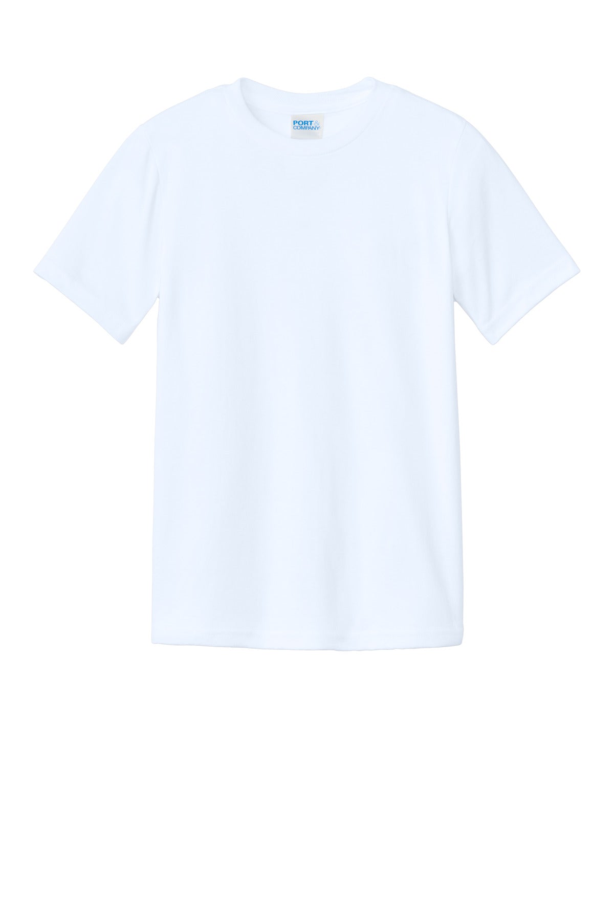 Port & Co Youth CVC Tee - White