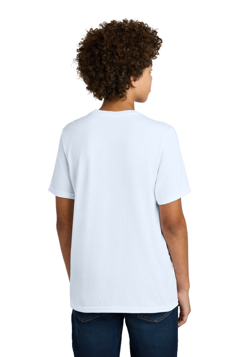 Port & Co Youth CVC Tee - White