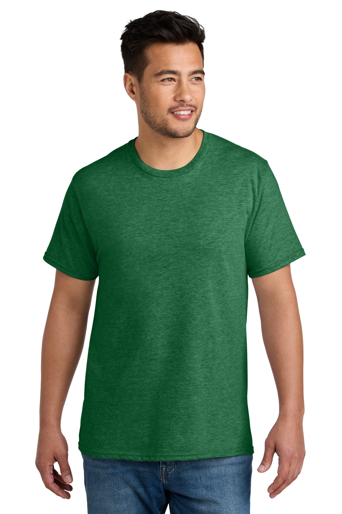 Port & Co CVC Tee - Athletic Kelly Green Heather