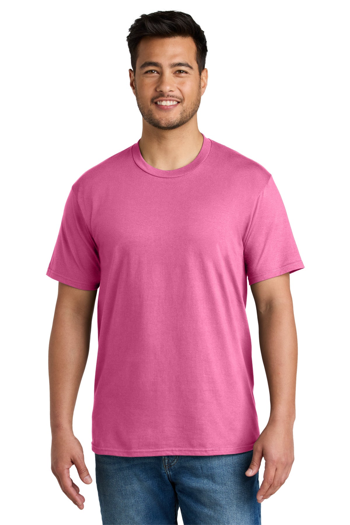 Port & Co CVC Tee - Awareness Pink