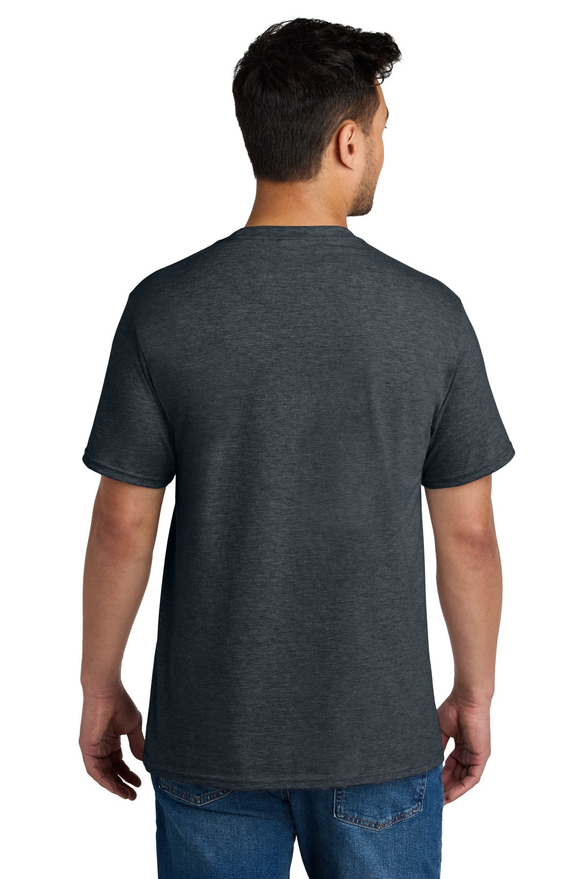 Port & Co CVC Tee - Dark Heather Grey