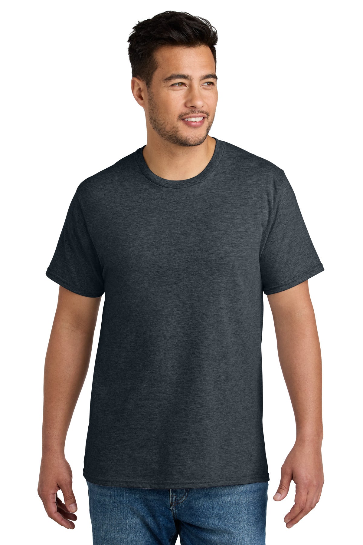 Port & Co CVC Tee - Dark Heather Grey