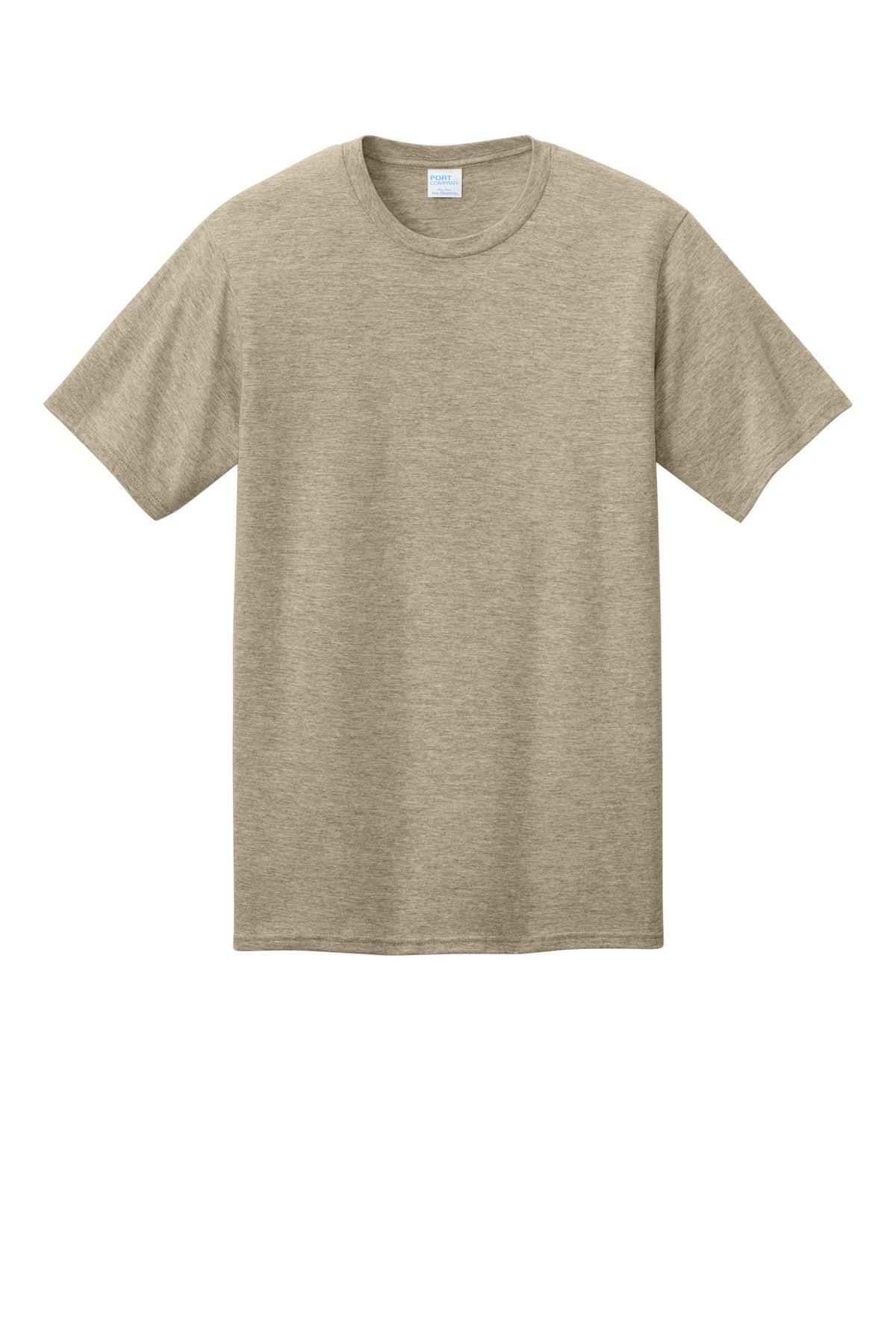 Port & Co CVC Tee - Desert Tan Heather