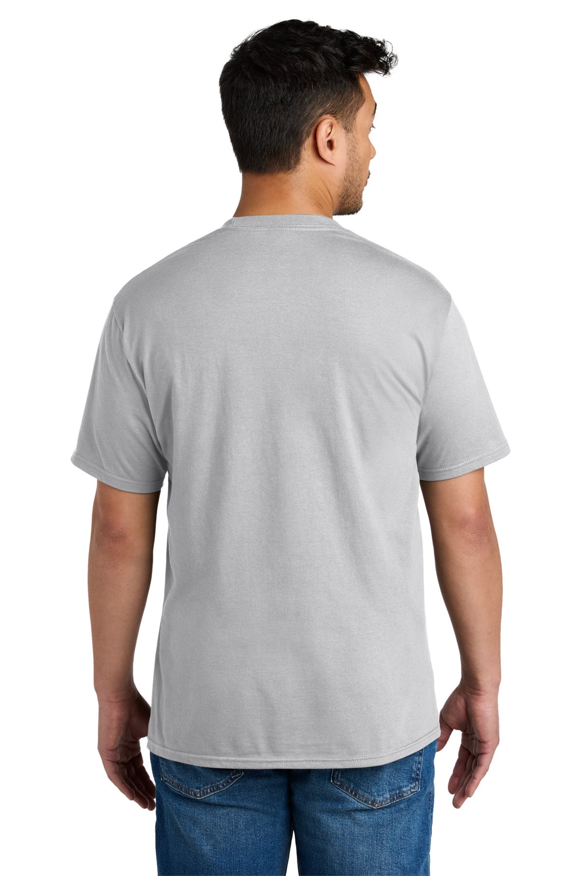Port & Co CVC Tee - Silver
