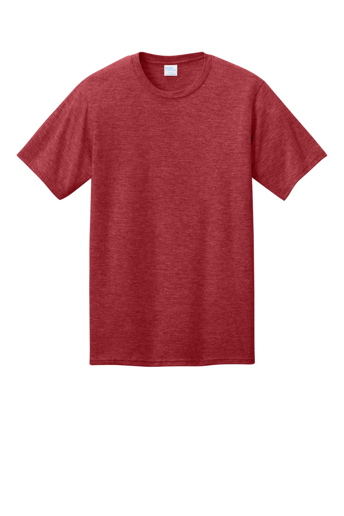 Port & Co CVC Tee - Team Cardinal Heather