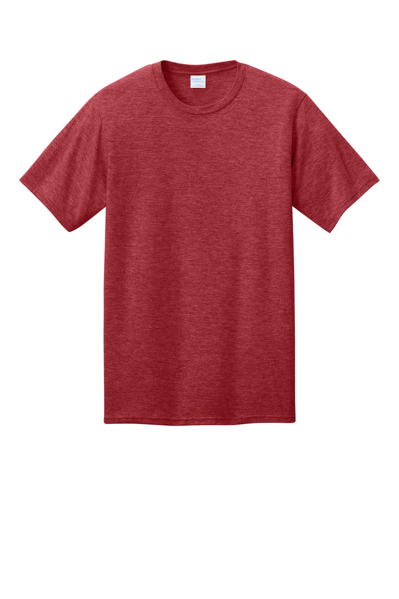 Port & Co CVC Tee - Team Cardinal Heather