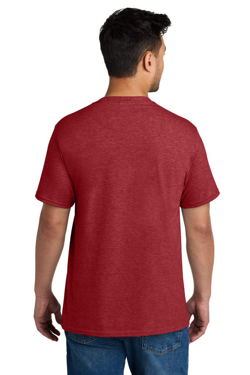 Port & Co CVC Tee - Team Cardinal Heather