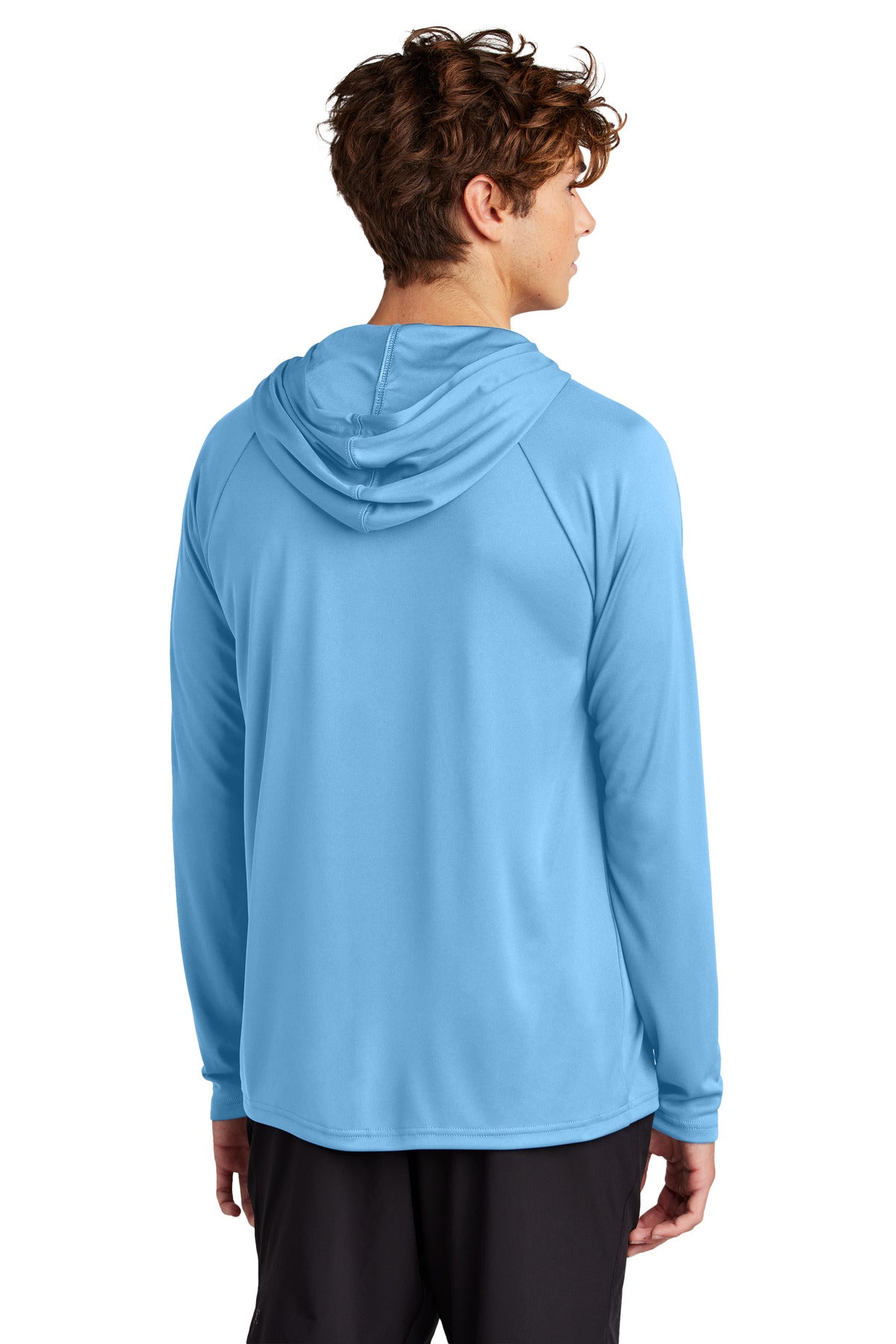 Port & Co Performance Pullover Hooded Tee - Carolina Blue