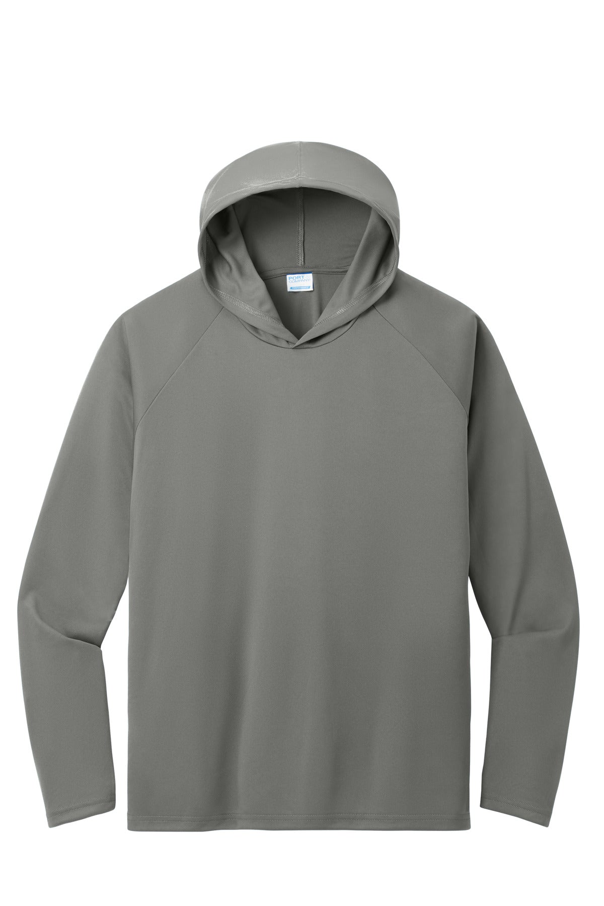 Port & Co Performance Pullover Hooded Tee - Charcoal