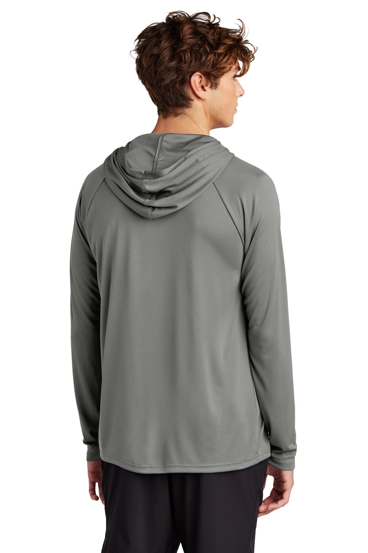 Port & Co Performance Pullover Hooded Tee - Charcoal