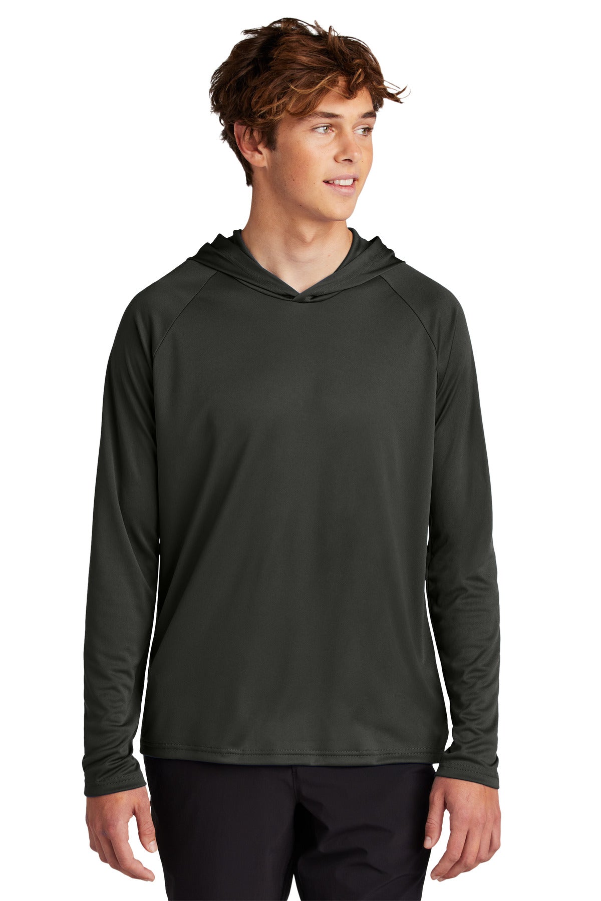 Port & Co Performance Pullover Hooded Tee - Jet Black