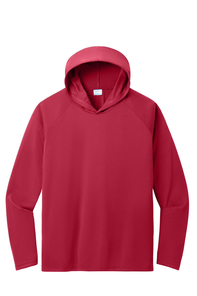 Port & Co Performance Pullover Hooded Tee - Red