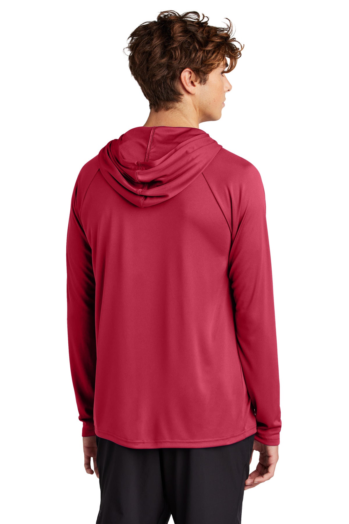 Port & Co Performance Pullover Hooded Tee - Red