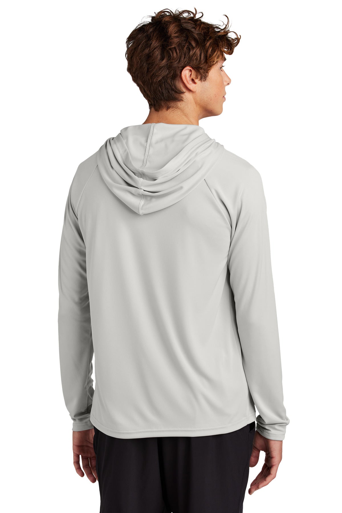 Port & Co Performance Pullover Hooded Tee - Silver