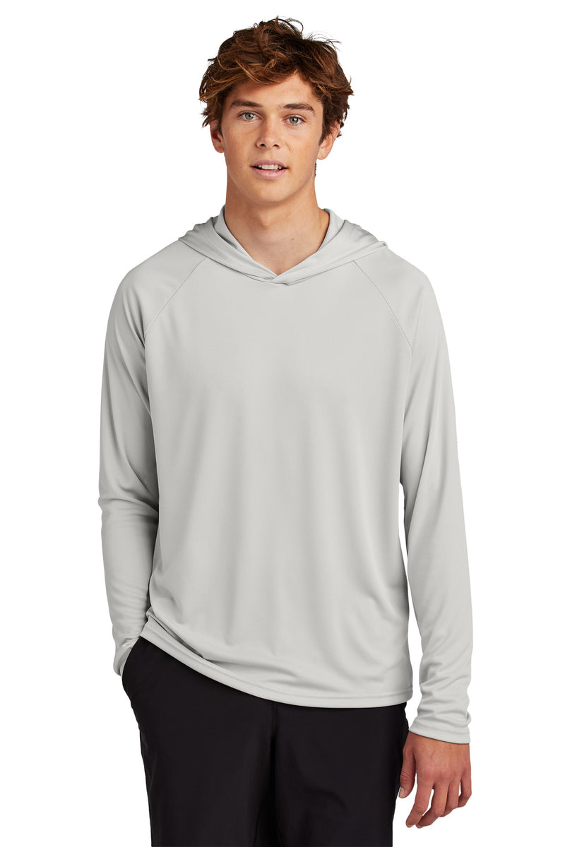 Port & Co Performance Pullover Hooded Tee - Silver