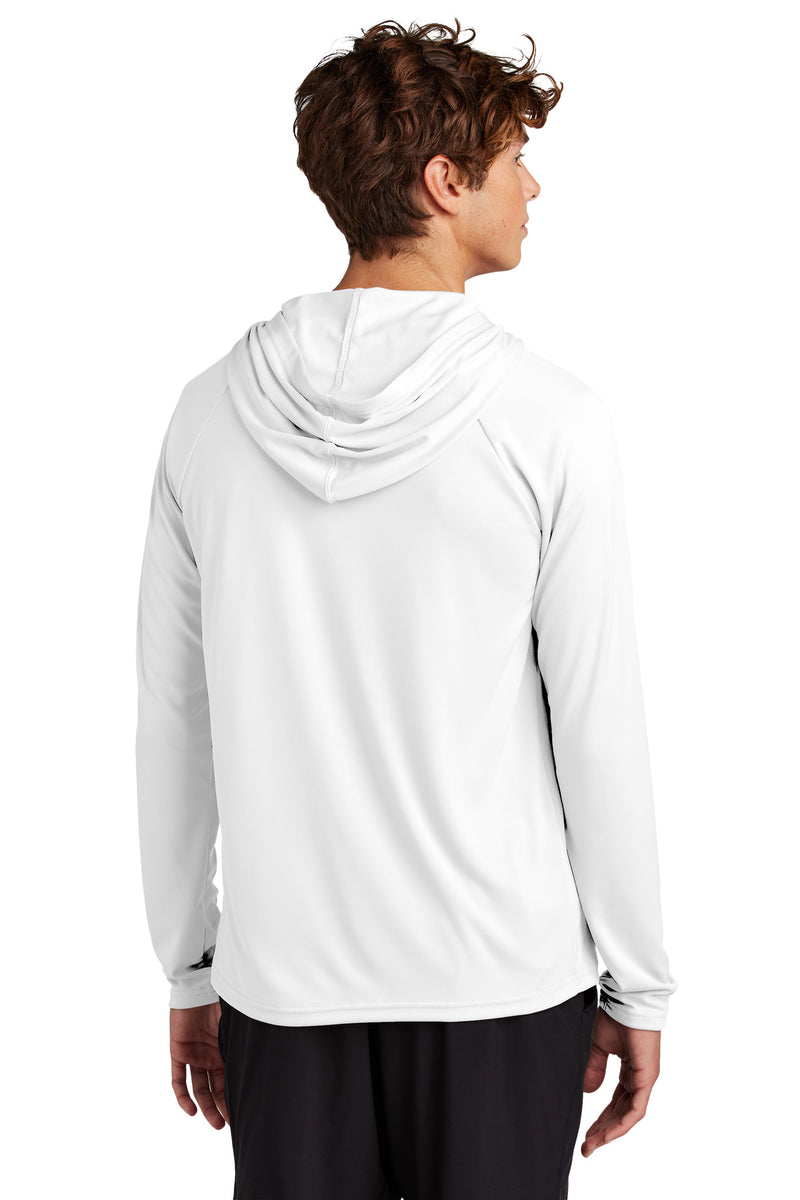 Port & Co Performance Pullover Hooded Tee - White