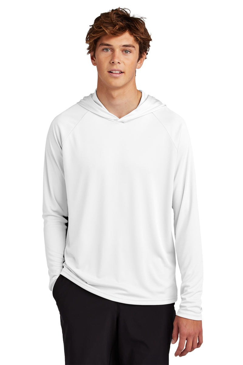Port & Co Performance Pullover Hooded Tee - White