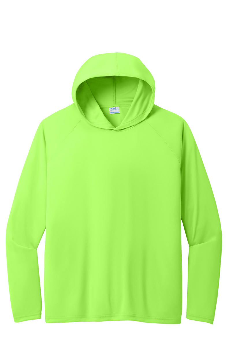 Port & Co Performance Pullover Hooded Tee - Neon Green