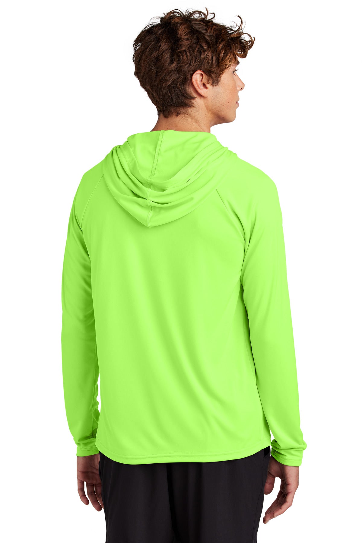 Port & Co Performance Pullover Hooded Tee - Neon Green
