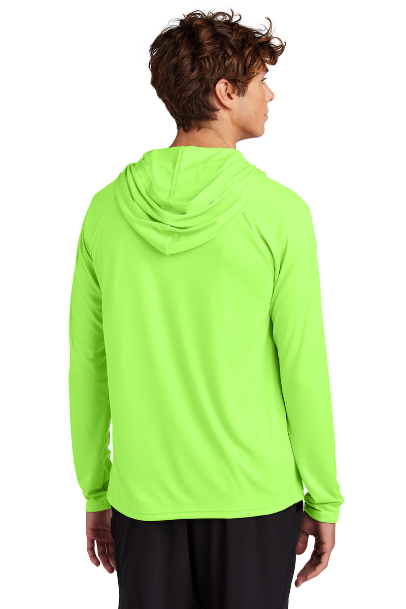 Port & Co Performance Pullover Hooded Tee - Neon Green